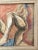 2020s Figurative Drawing : Gorgeous Abstract / Figurative Artwork Newly Framed in Light Wood Frame, Conte Drawing by Erica Everage Art For Sale - Image 5 of 8