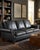 English Rolled Arm Sofa - Slate Leather For Sale - Image 9 of 9