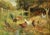 Fine quality 19th-Century oil on panel by listed British artist John Falconer Slater (1857–1937). Titled 'Chickens in a...