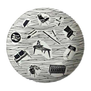 Mid-Century Ceramic Plate from Homemaker For Sale