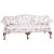Southwood Mahogany Chippendale Style Sofa Claw and Ball Feet 4 Throw Pillows For Sale - Image 4 of 4