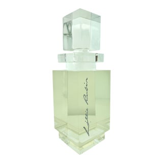 Large Lucite Perfume Bottle From Lillie Rubin For Sale