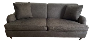 Baker Roll Arm Chenille Sofa