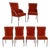 Mid Century Chrome Dining Chairs Six Milo Baughman Style For Sale