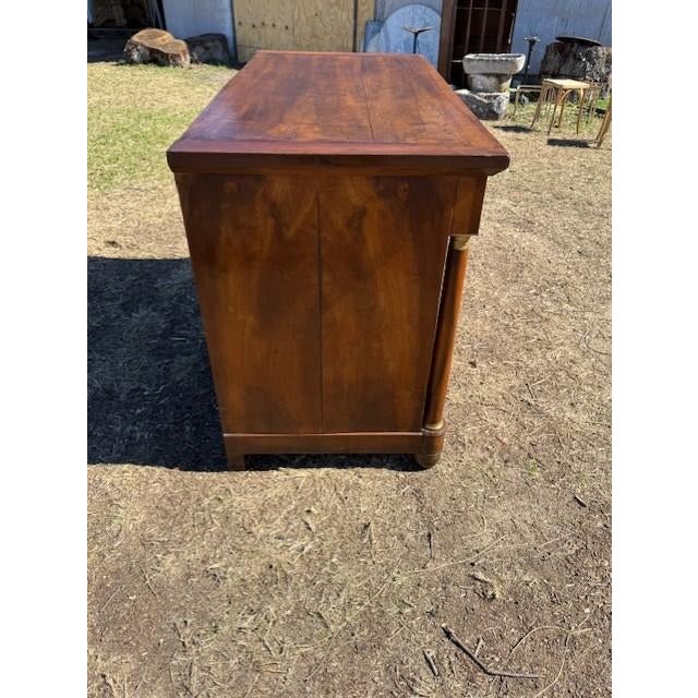 19th Century French Empire Walnut Chest of Drawer / Commodes For Sale - Image 9 of 18