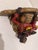 Late 20th Century Hollywood Regency Monkey Wall Shelf Whimsical Red Jacket Bracket With Bamboo Top For Sale In Nashville - Image 6 of 9
