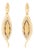 Vintage Citrine Diamond Earrings 18k Yellow Gold Pendant Drops Fine Jewelry, Pair For Sale