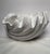 Late 20th Century Vintage Monumental White Ceramic Clamshell Serving Bowl For Sale - Image 5 of 12