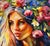 Kateryna Staretska Female Portrait — Original Oil Painting on Canvas Spiritual Figurative Art For Sale - Image 4 of 4