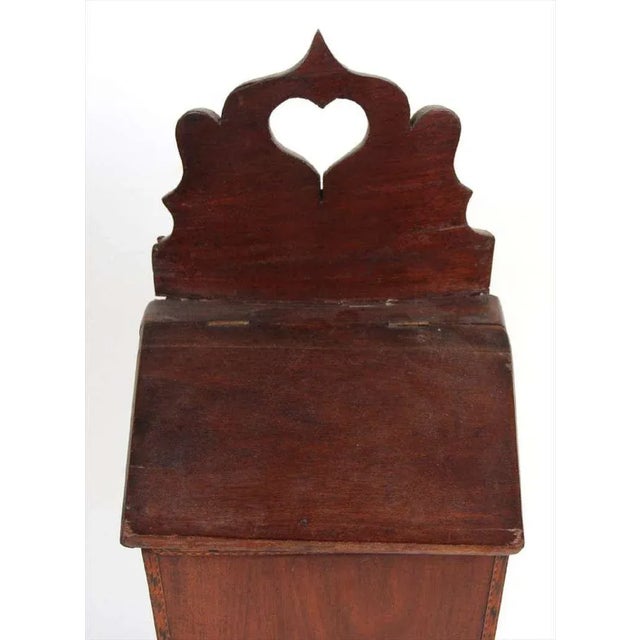 American Inlaid Mahogany Candle Box, 19th Century For Sale - Image 4 of 7