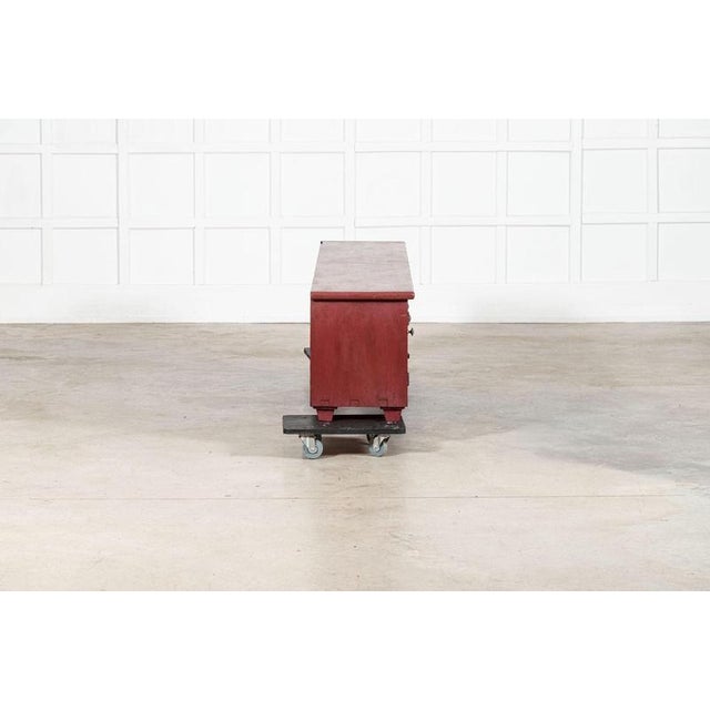 Brown Large Antique English Pine Bench, 1890 For Sale - Image 8 of 14