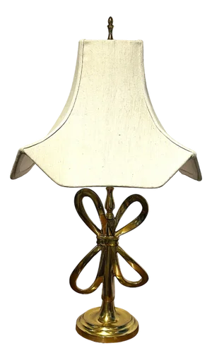 Brass & Fabric Shade Table Lamp