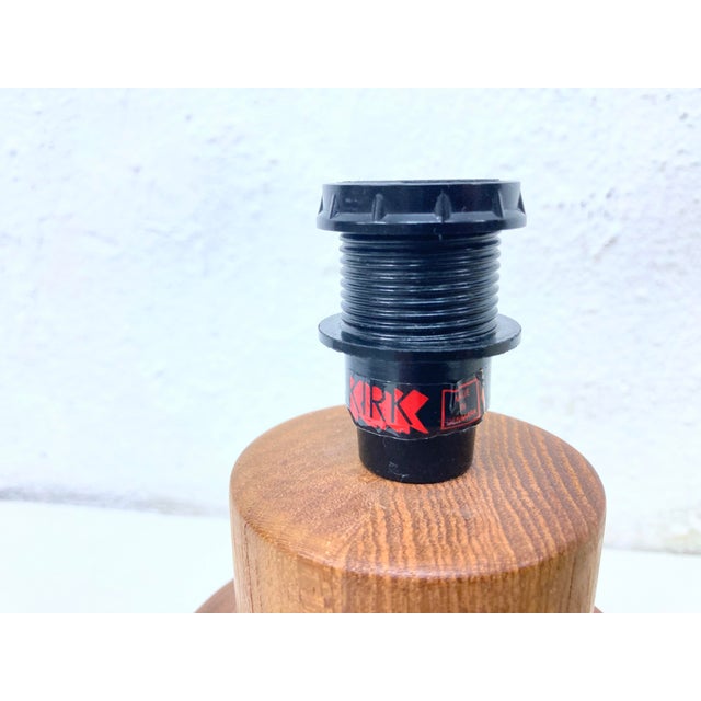 Small Teak Table Lamp from Kirk, Copenhagen, Denmark, 1960s-1970s For Sale - Image 4 of 8