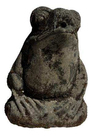 Small Balinese Limestone Frog Sculpture, 2000s