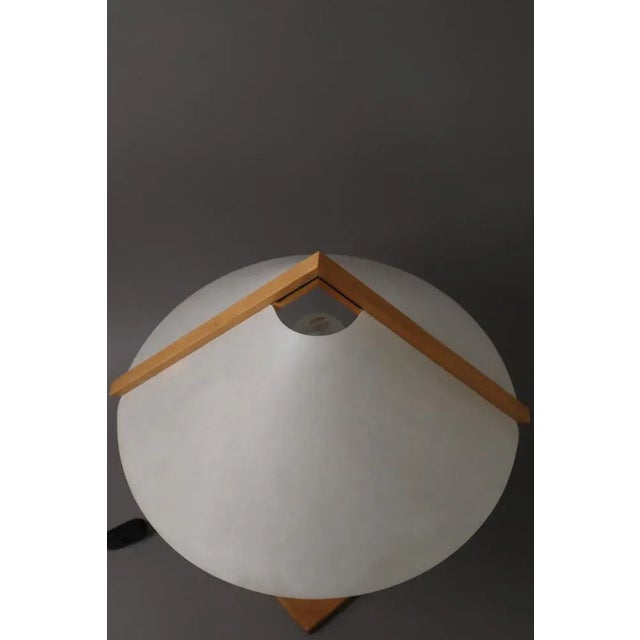 Danish Table Lamp Made of Heller Oak from Domus 1980s, Unkns For Sale - Image 4 of 12