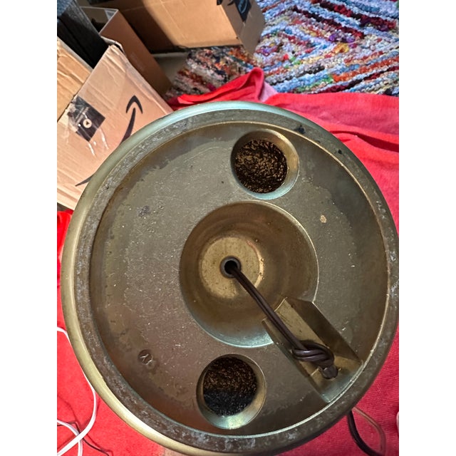 Vintage Stiffel Candlestick Style Brass Lamp For Sale In Miami - Image 6 of 10