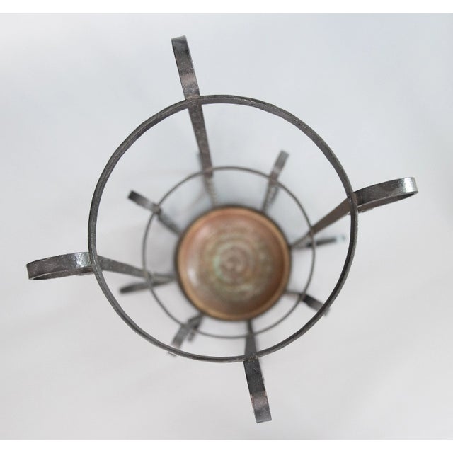 Early 20th Century Antique French Wrought Iron Umbrella Stand For Sale - Image 5 of 7