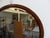 Wood Antique Oval Mirror in Mahogany, 1890s For Sale - Image 7 of 8