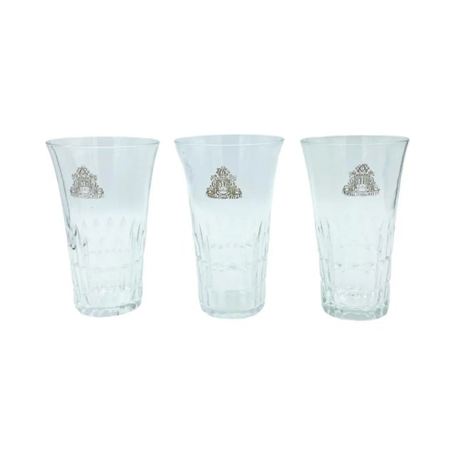 Mid 20th Century Vintage 5-Star Luxury Ritz Hotel Lisboa Lisbon Cocktail Tumbler Glasses- Set of 3 For Sale - Image 5 of 12