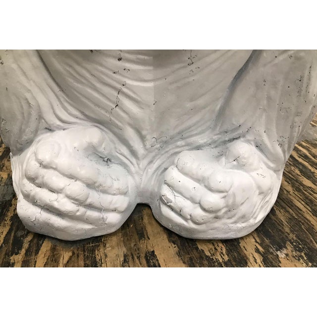 Vintage Plaster Monkey Table For Sale In Atlanta - Image 6 of 10