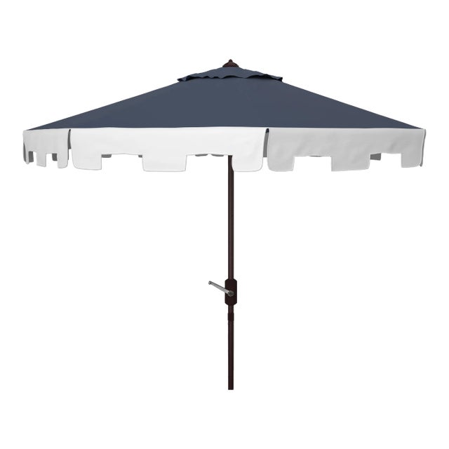 City Fashion 9 Ft Umbrella - Navy/Ivory For Sale