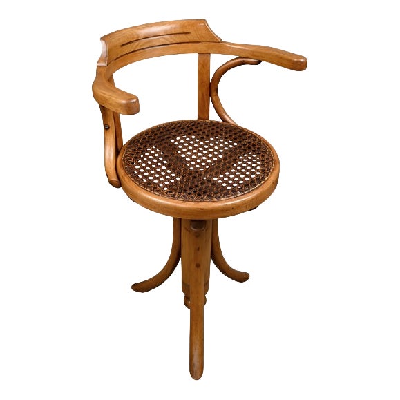 Children's Swivel Chair in Stained Beechwood For Sale