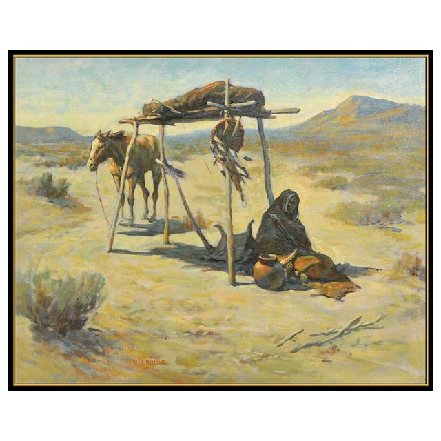 Realism Mid 20th Century Desert Camp, Ronald Crooks For Sale - Image 3 of 5