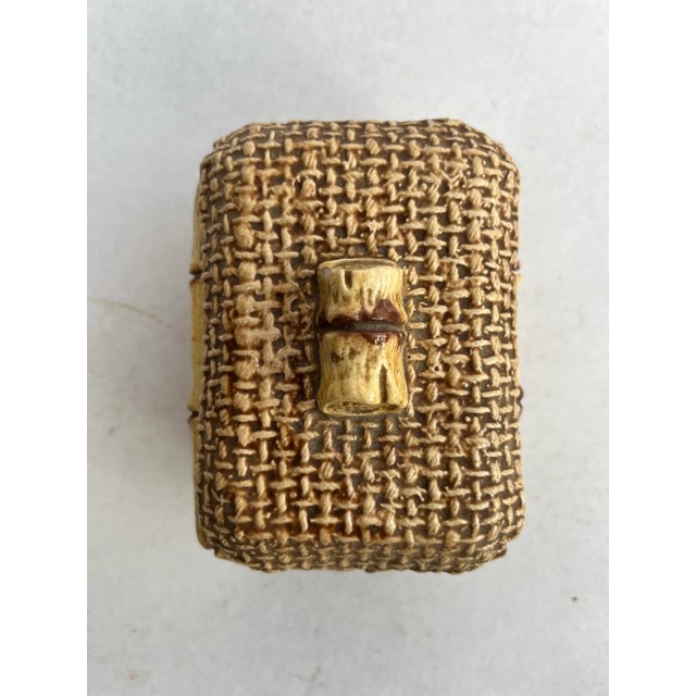 Faux Bamboo Ceramic Box For Sale - Image 9 of 10