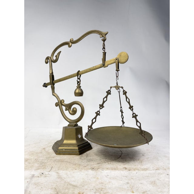 Antique Brass Steelyard, 1920s For Sale - Image 13 of 13