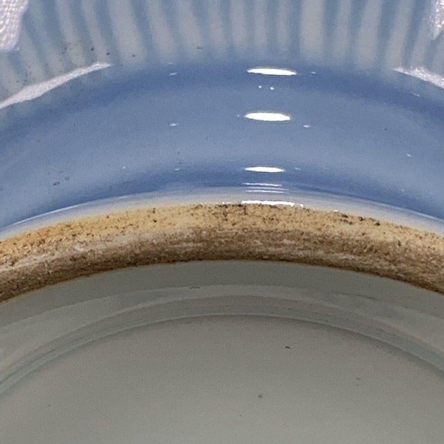Chinese Light Blue Glazed Porcelain Vase With Famille Rose Antiques Motif For Sale - Image 9 of 9