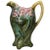 Early 1900s Majolica Pink Flowers Pitcher Onnaing For Sale In Austin - Image 6 of 6