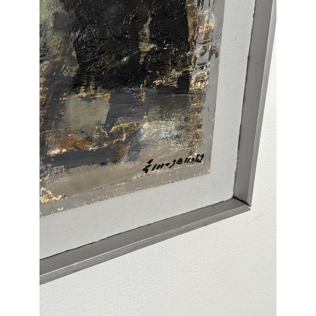 Erik Emanuelsson, Composition, 1960s, Oil on Panel, Framed For Sale - Image 4 of 17