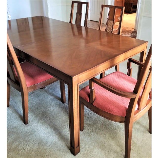 1960s Mid Century Modern John Stuart Dining Room Table With 2