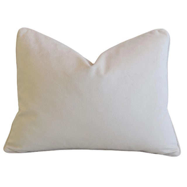 French Scalamandré Italian Velvet Marly Tapestry Botanical Feather/Down Pillow 24" X 18" For Sale - Image 3 of 6