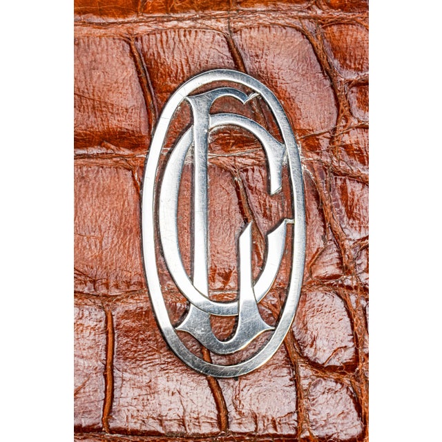 English Rare Asprey Antique English Leather Sterling Silver Desk Folder Document Holder Luxury For Sale - Image 3 of 16