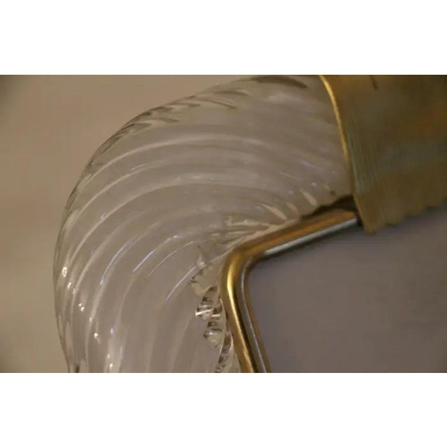 Milky White Twisted Murano Glass and Brass Photo Frame by Barovier E Toso from Barovier & Toso For Sale - Image 12 of 13