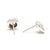 Stones diamond, 2 round brilliant cut 2.5 mm .12ctw GH color/ SI1-2 clarity Length: 10.4 mm Weight: 2.8 dwts. / 4.3 grams...