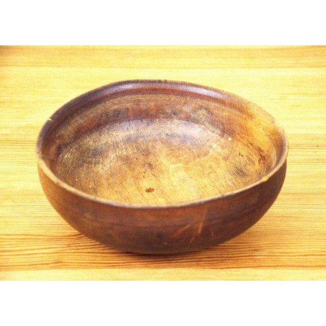 Swedish Handcarved Birchwood Bowl For Sale - Image 4 of 15