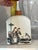 White Fun Vintage Black and White Snuff Bottle With Jumping Dog and People Design 4.5"x3"x1.5" For Sale - Image 8 of 9