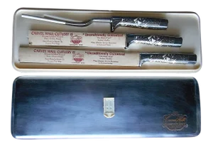 Vintage Mid 20th C. Carving Set-Chrome Plated Surgical Steel