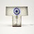 Vintage Italian Glass and Steel Table Lamp, 1960 For Sale - Image 9 of 9