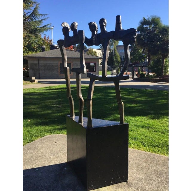 Contemporary 1990s Boris Spivak Maquette for Youth Sculpture at Peter Kirk Park For Sale - Image 3 of 4