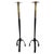Black Tall Mid-Century Modern Italian Floor Candleholders, 1970s, Set of 2 For Sale - Image 8 of 8