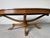 1960s 1960s Hollywood Regency Neoclassical Style Mahogany Oval Coffee Table With Brass Claw Feet For Sale - Image 5 of 12