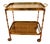 Hollywood Regency Bar Cart in Brass, 1960s For Sale
