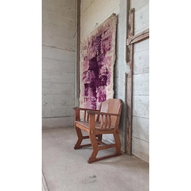 A unique early 1960s kvt wallrug. Kvt : koninklijke vereenigde tapijtfabrieken in moordrecht. This firm is "world famous"...