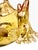 Light Yellow Antique Zoomorphic Amber Glass Bowl With Three Fish and Enamel Decoration, Attributed to Auguste Jean, Moser Style C. 1880 For Sale - Image 8 of 14