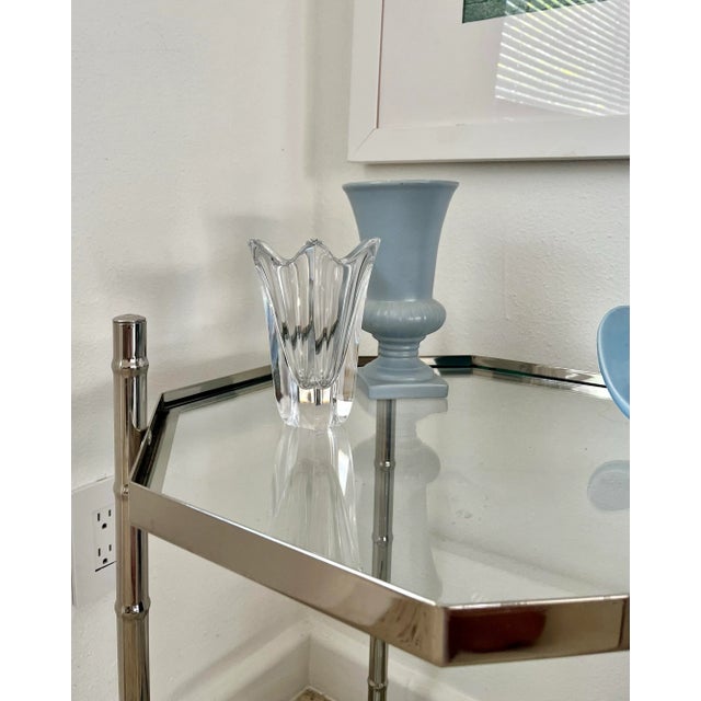 Glass Late 20th Century Orrefors Sweden Tulip Lead Crystal Vase For Sale - Image 7 of 12