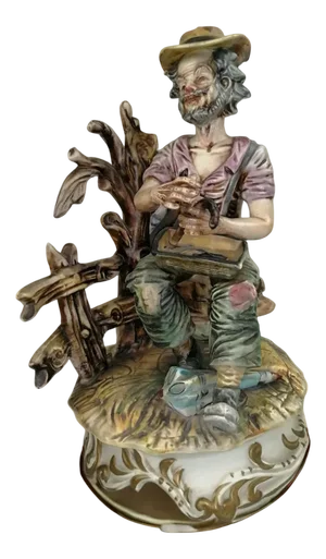 Statue of Man with Broken Umbrella from Capodimonte