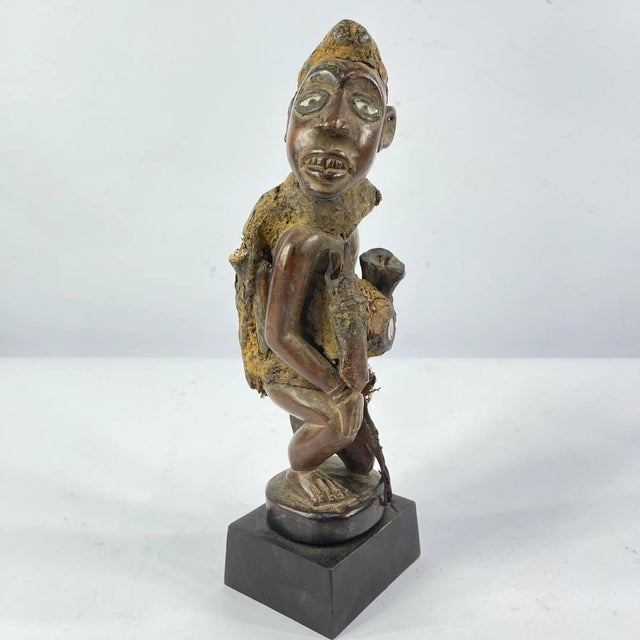 Early 20th Century Early 20th Century Kongo Fetish Figure on Custom Base For Sale - Image 5 of 8